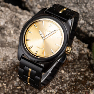 Nature's Palette Wooden Watch Collection Ebony Midnight Gold Edition Watch T164-1_12