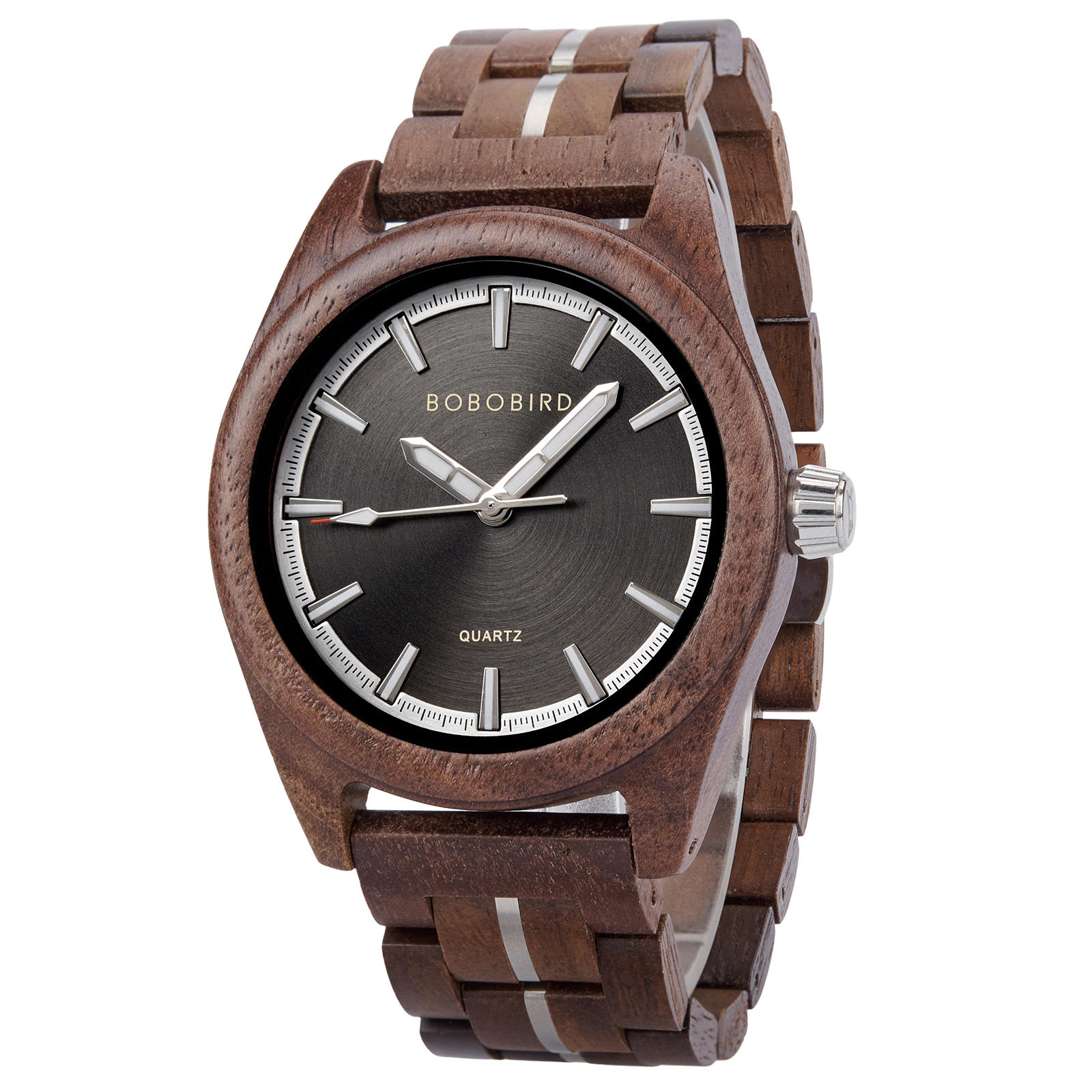Natures Palette Wooden Watch Collection Walnut Shadow Signature Watch T164 3 2