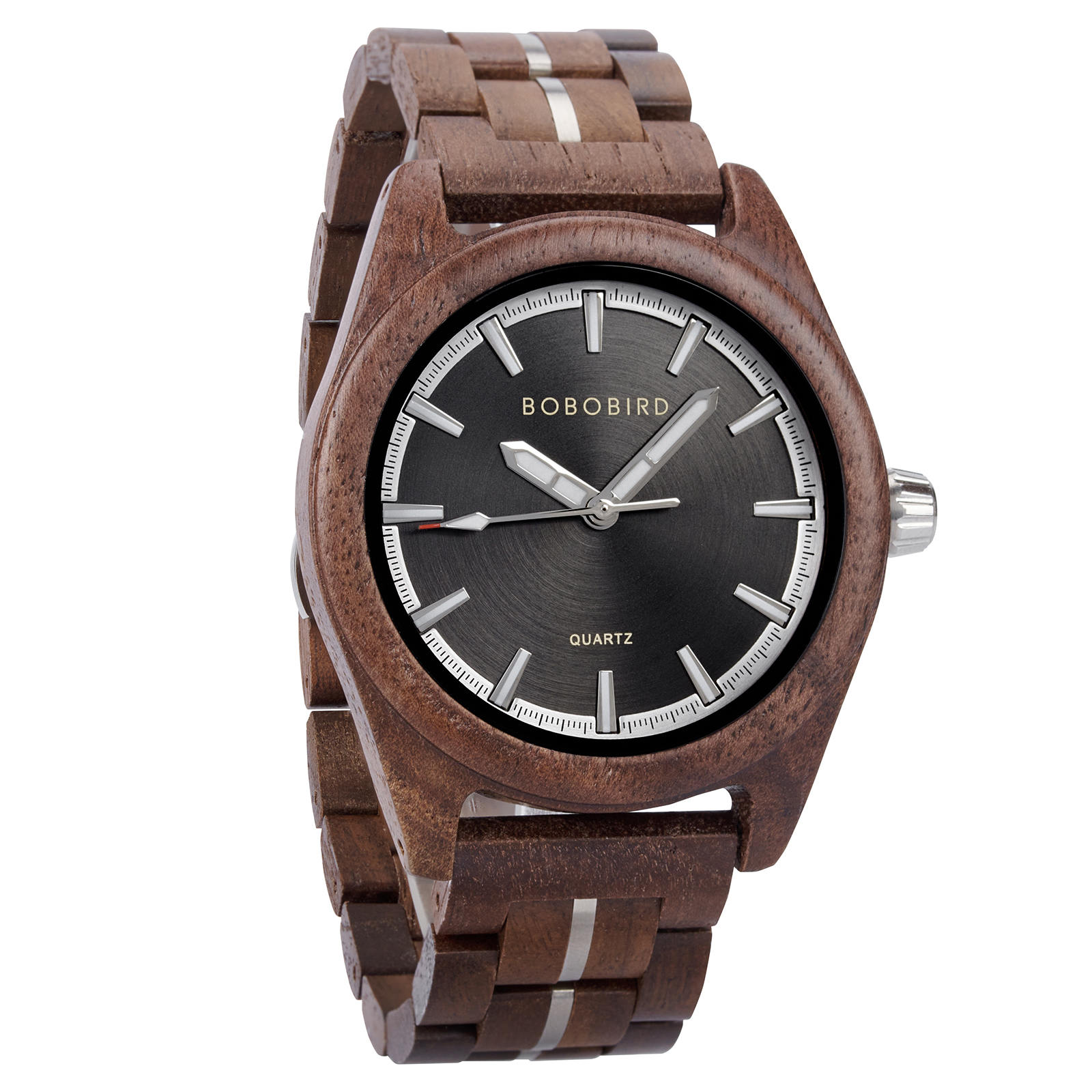 Natures Palette Wooden Watch Collection Walnut Shadow Signature Watch T164 3 3