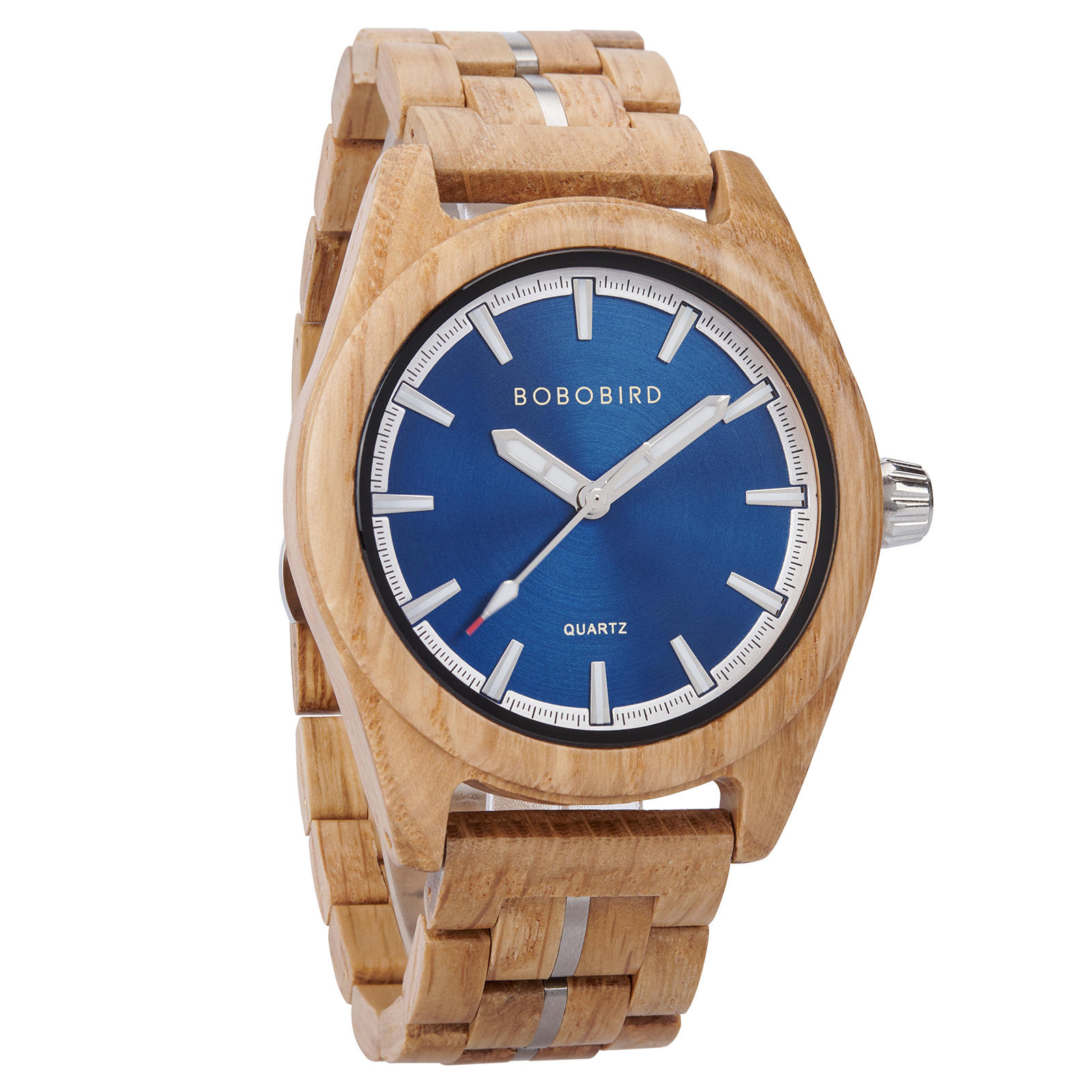 Natures Palette Wooden Watch Collection White Oak Azure Dial Watch T164 2 3