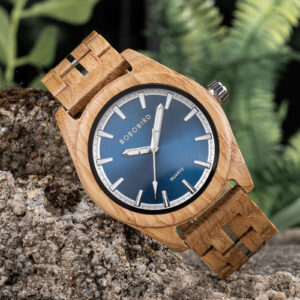 Nature's Palette Wooden Watch Collection White Oak Azure Dial Watch T164-2_7
