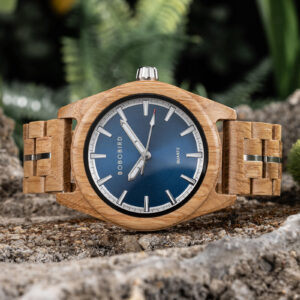 Nature's Palette Wooden Watch Collection White Oak Azure Dial Watch T164-2_8
