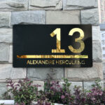 Num ros de maison ext rieurs personnalis s plaque personnalis e acrylique moderne d coup au