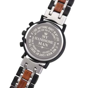 Personalized Engraved Wooden Watches fom Men - TO MY FIANCE4