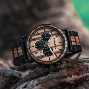 Personalized Engraved Wooden Watches Zebrawood Customized Watch Unique Personalized Gifts for Him - Shine P09-1_2