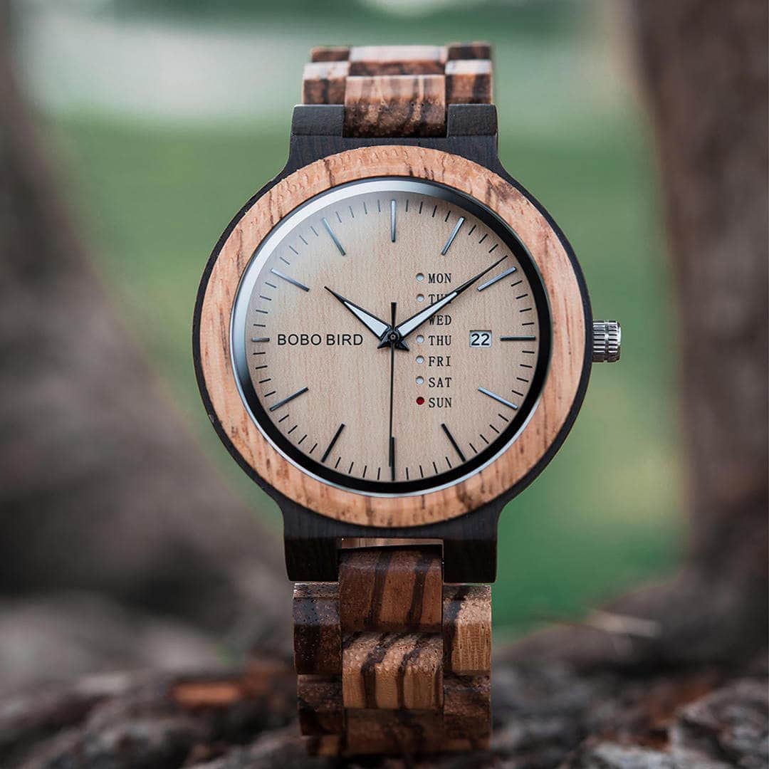Personalized Gifts For Him BOBO BIRD Wooden Watches - Sunset