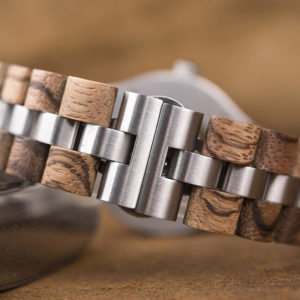 Premium Handcrafted Natural Zebra Wood Automatic Mechanical Movement Wooden Watches for Men Best Gift for Him - Gold S11-2-3