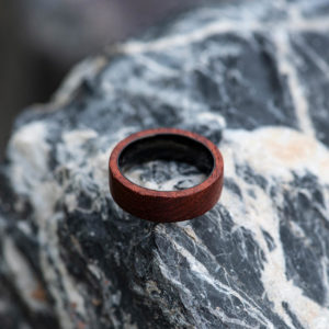 Rosewood Wood Ring Wood Band Climbing Ring Traveler gift Anniversary Gift WR-1-10
