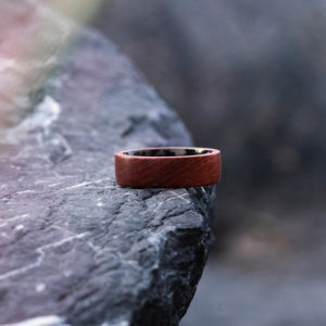 Rosewood Wood Ring Wood Band Climbing Ring Traveler gift Anniversary Gift WR-1-8