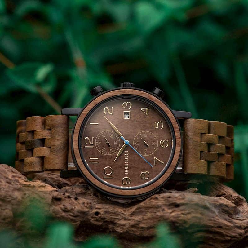 bobo bird wooden watches for men Socrates - Sandalwood S08-3