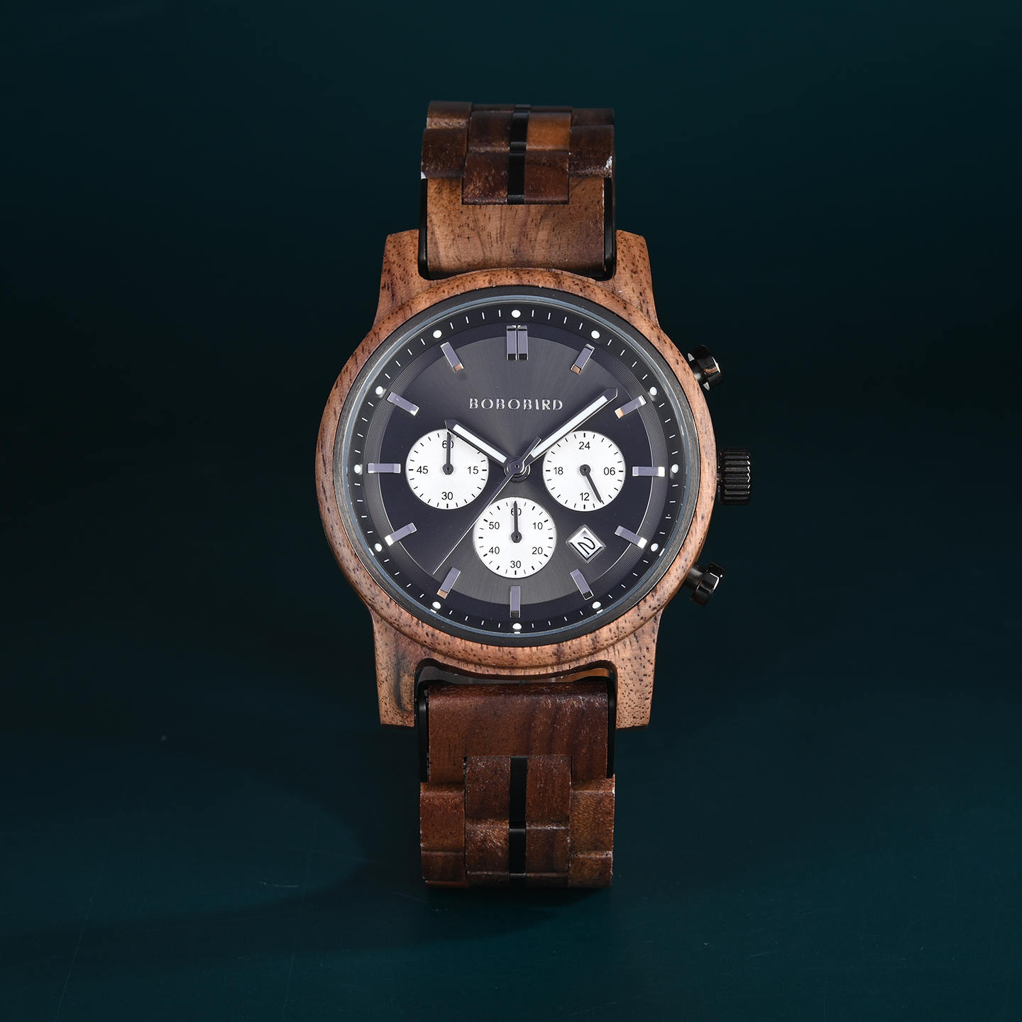 The Classic Collection Handmade Walnut Black 44MM Limited Edition – Superhero 1