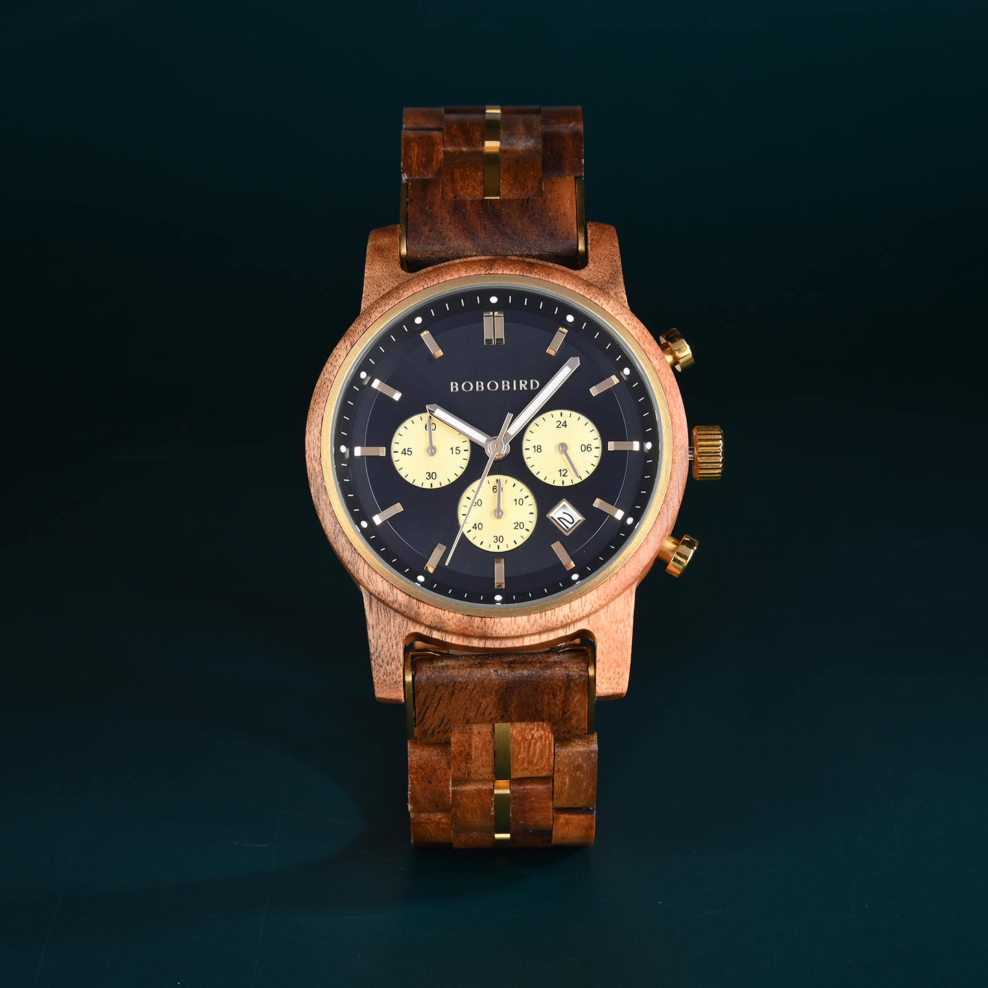 The Classic Collection Handmade Walnut Black 44MM Limited Edition Heroes 1