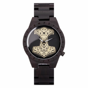 Thor's Hammer MjÖlnir Handmade Wooden Watch T16-8_1