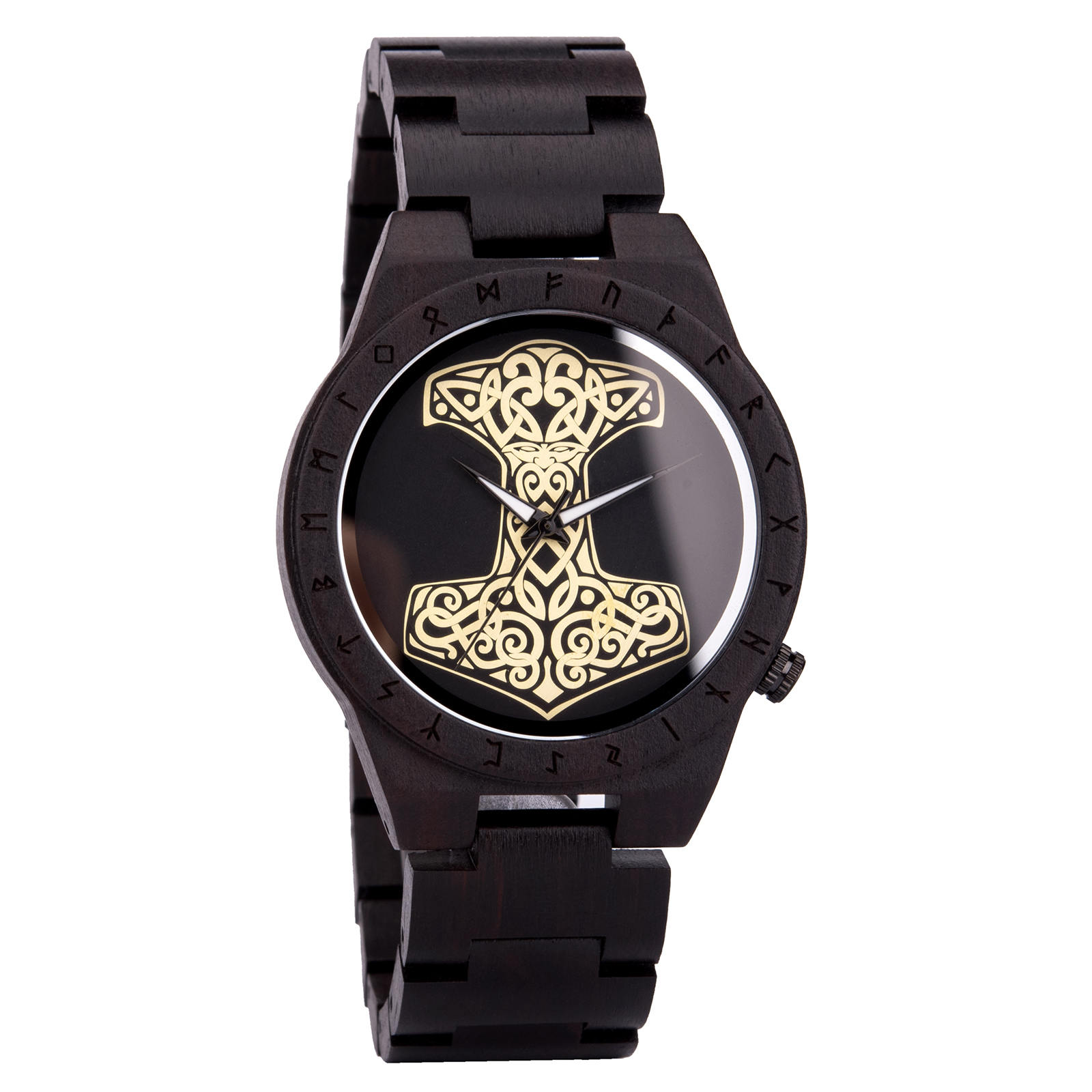 Thor's Hammer MjÖlnir Handmade Wooden Watch