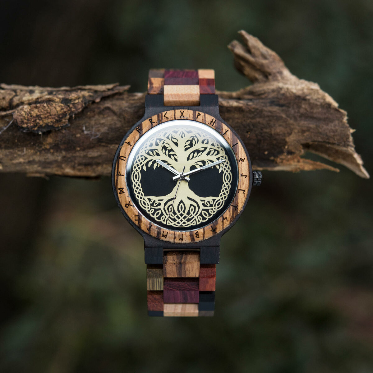 Tree of Life Yggdrasil Handmade Wooden Watch