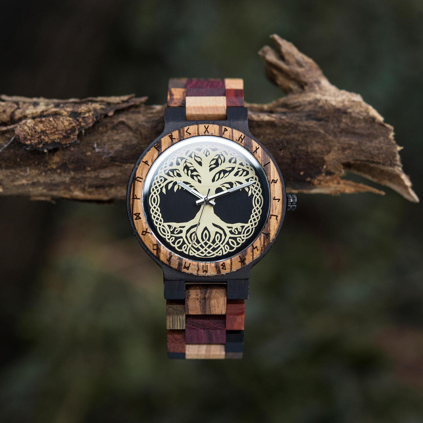 Tree of Life Yggdrasil Handmade Wooden Watch