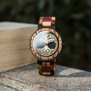 Tree of Life Yggdrasil Handmade Wooden Watch T16-7_4