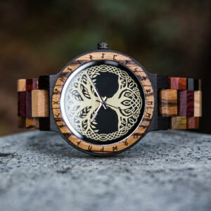 Tree of Life Yggdrasil Handmade Wooden Watch T16-7_6