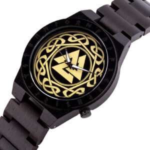 Valknut Handmade Engraved Wooden Watch T16-5_4