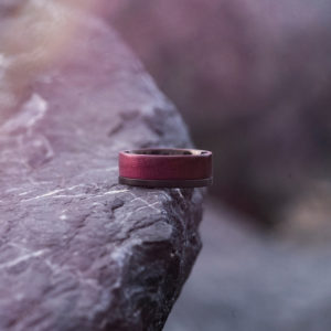 Wood wedding band, Black tungsten wooden ring, Wooden ring for men, Men's wedding band ring GSP10-01L-7