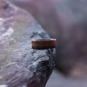 Wood wedding band - Snakewood & Black tungsten wedding band ring GSP10-01J-7