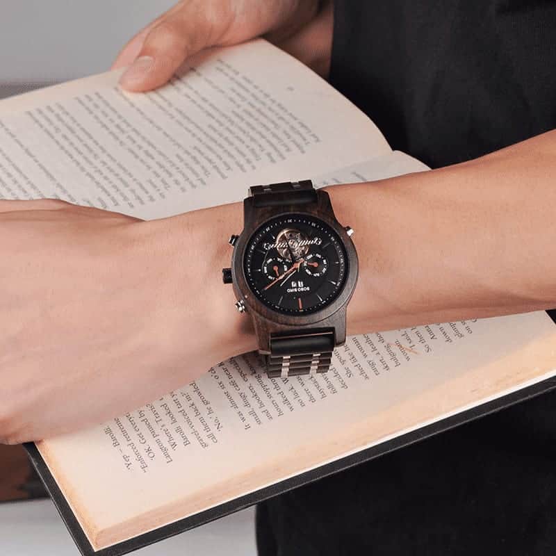Wooden Mechanical Watch Q27