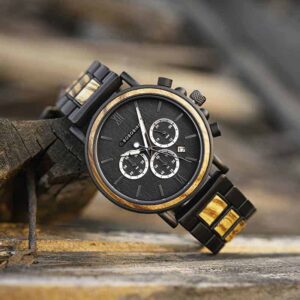 Wooden Watch Engraved Bobo Bird New Wooden Watch Men Top Brand Luxury Chronograph Military Quartz Watches GT050-1A-6