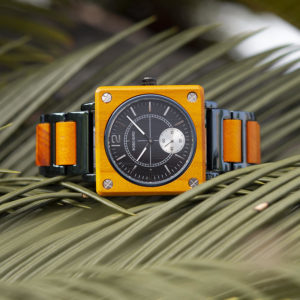 Wooden Watches for Men Luxury Stainless Steel & Natural Koa Wooden Chronograph watches R14-1-1