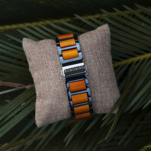 Wooden Watches for Men Luxury Stainless Steel & Natural Koa Wooden Chronograph watches R14-1-9