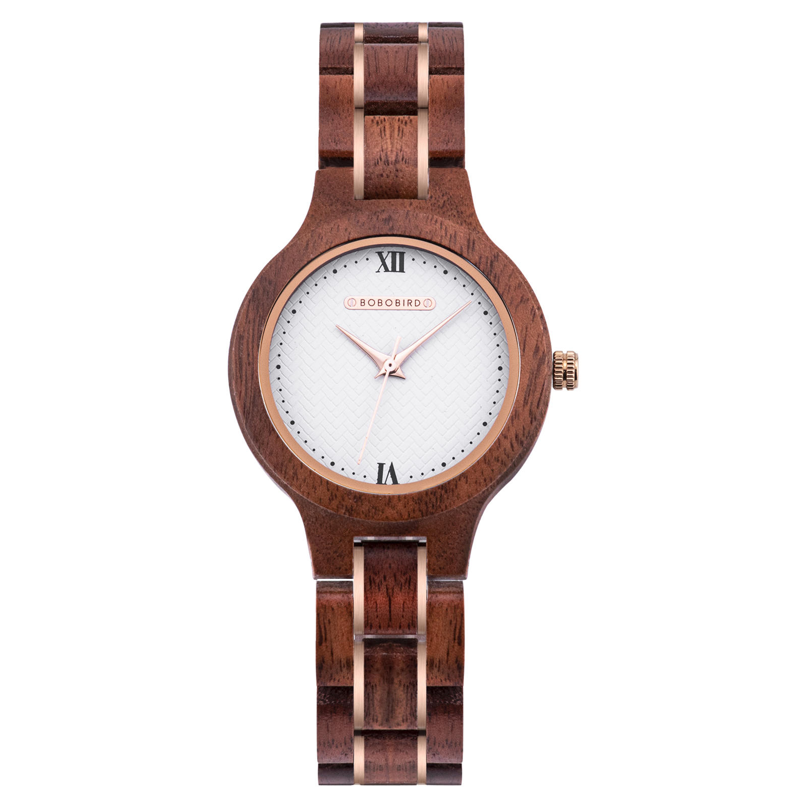 Wooden Watches for Women Natural Rosewood Glod - Sky