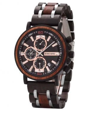 BOBO BIRD Men's Wood Watch Verawood & Handmade S18-1